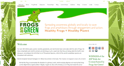 Desktop Screenshot of frogsaregreen.org